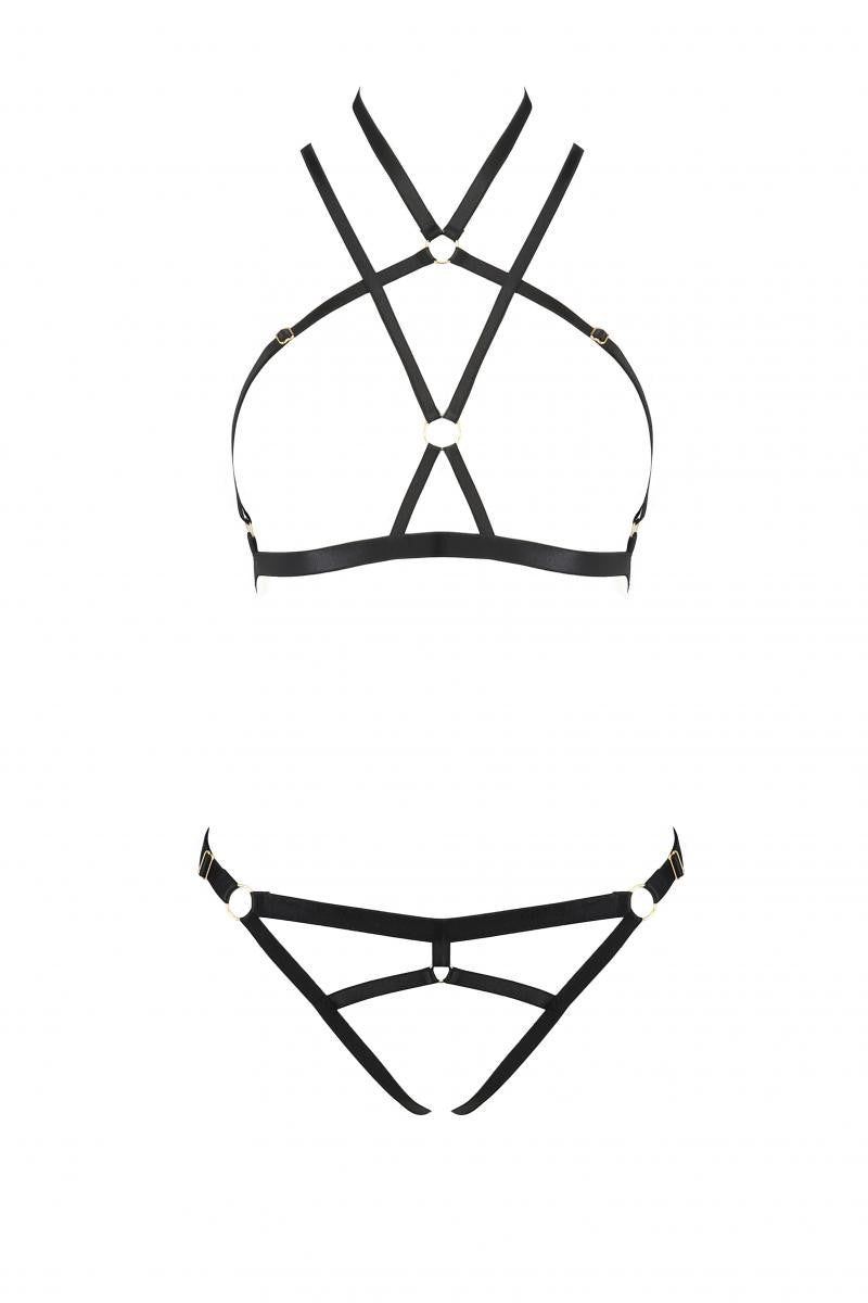 Schwarzes Set PA595876 von Passion Devil Collection Schwarzes Set PA595876 von Passion Devil Collection